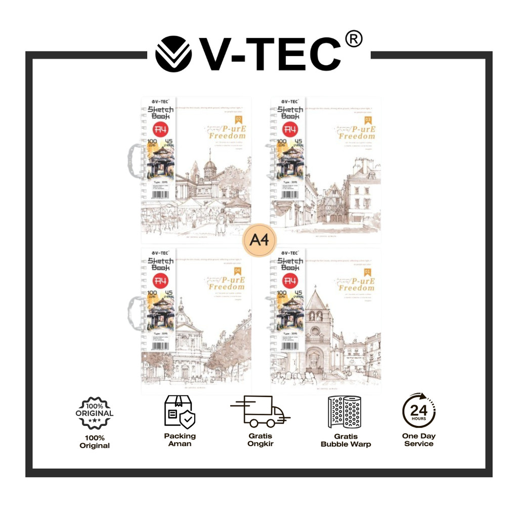 

V-TEC SKETCH BOOK BUKU MENGGAMBAR SKETSA