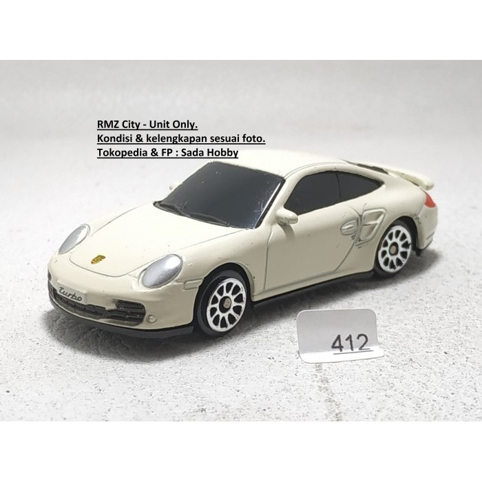 Diecast RMZ City 1/64 Porsche Turbo 911 Turbo White Unit Only