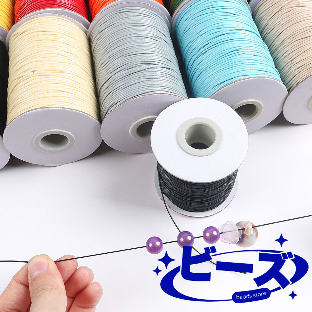 Biizu Beads [Harga Per Meter] Tali Korea Kilap Bulat / Wax Cord 1,5 mm
