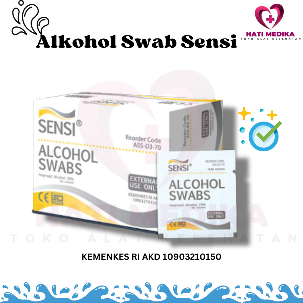 SENSI - Alcohol Swab | Sensi Swab | Sensi Alkohol Swab