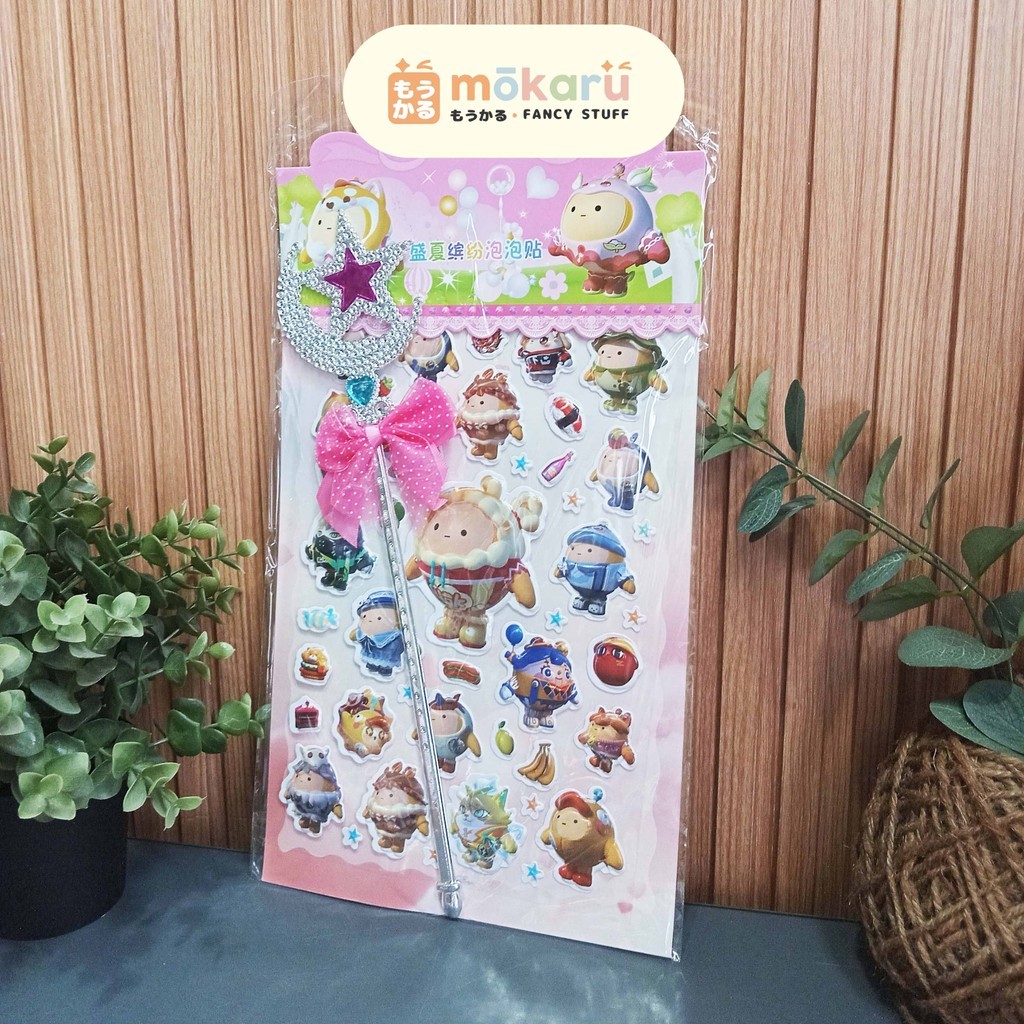 

FANCY Sticker Timbul + Tongkat Peri Kartun Lucu (SYD-EE) Murah