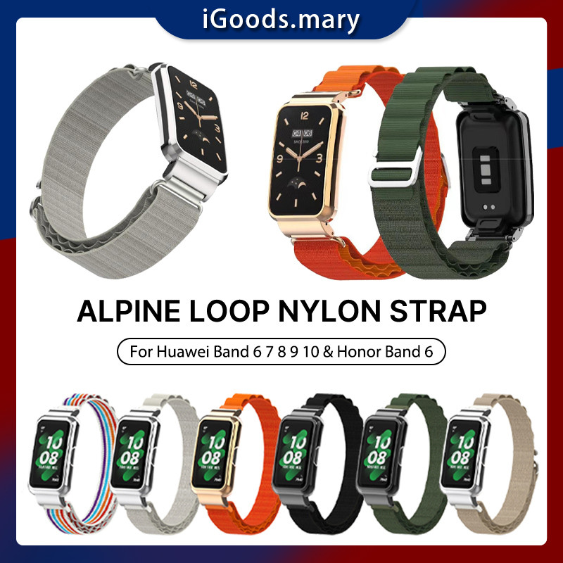 Huawei Band 6/7/8/9/10 lpine Loop Nylon Strap Honor Band 6 Adjustable Strap
