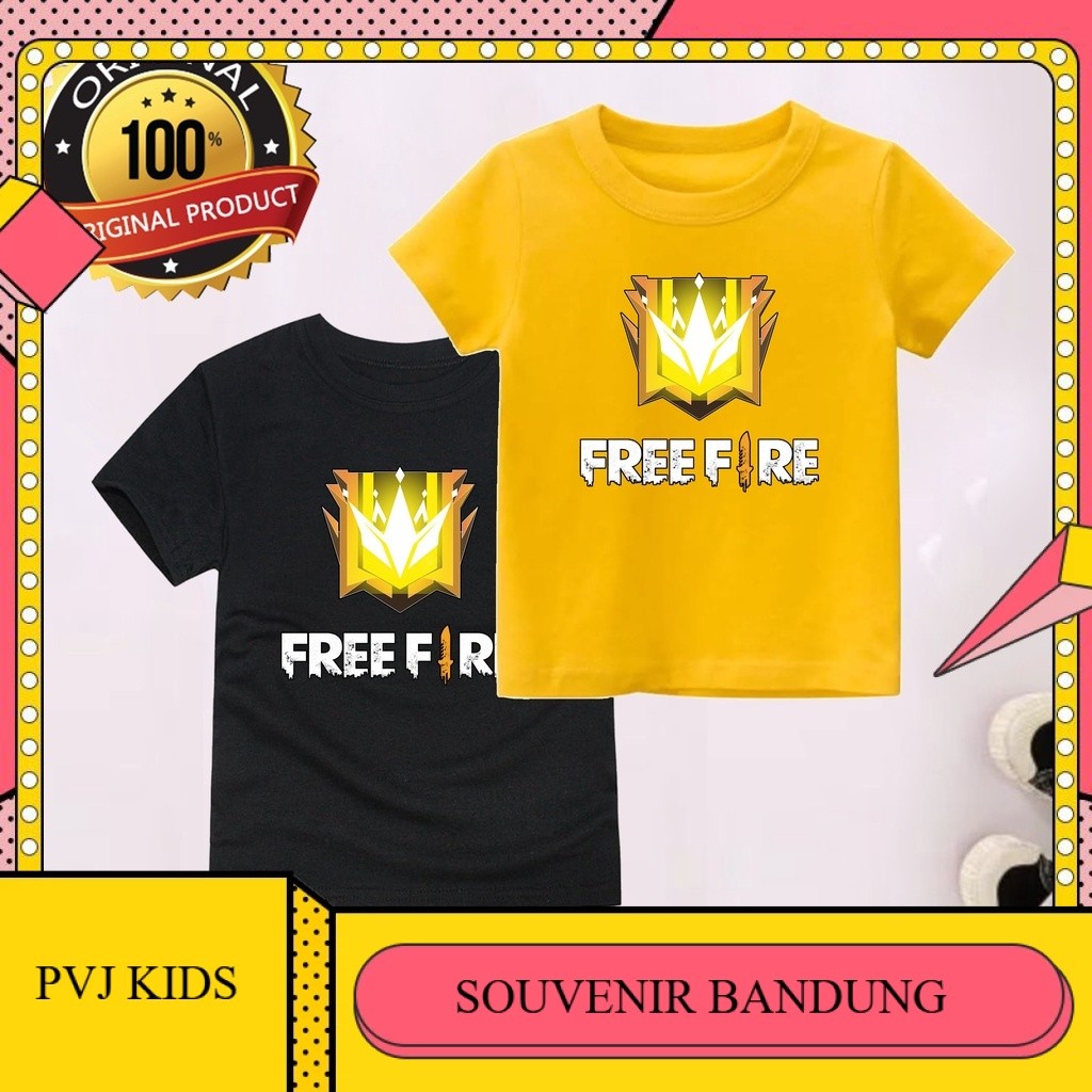 SB - Kaos Anak FF Motif Grand Master Baju Anak Free Fire Laki Laki Dan Perempuan Fashion Kids 05