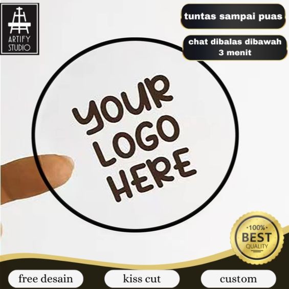 

Artify Print & Cut Sticker Transparent A3+ Cetak Kiss Cut Stiker Label Bening Transparan Bandung