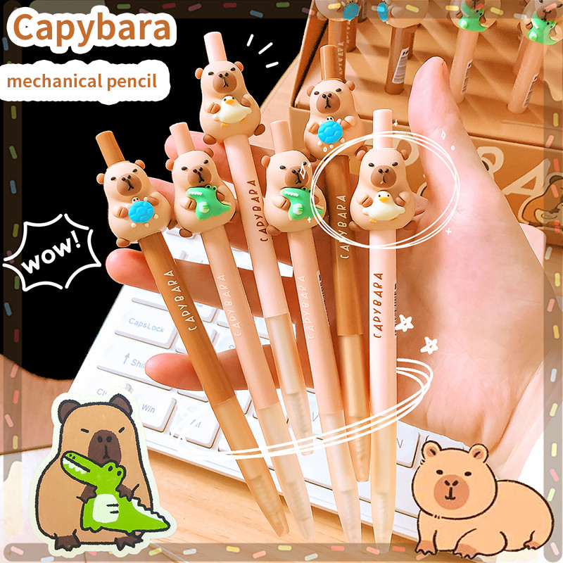 

kawaii stationery Aesthetic stationery school supplies school useful drawing automatic pencil cute capybara mechanical pencil