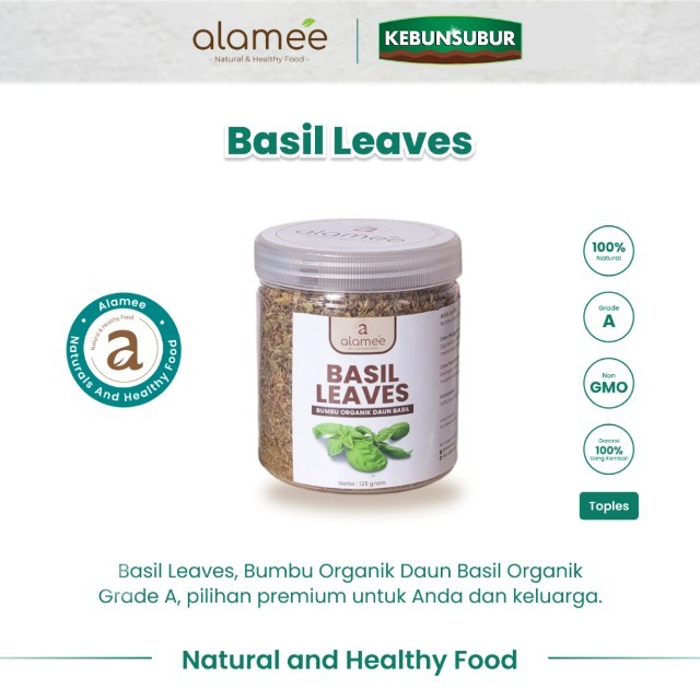 

ALAMEE Daun Basil Bumbu Dapur Dried Leaf Murni Asli Seasoning Organik Kebunsubur Kebunsubur