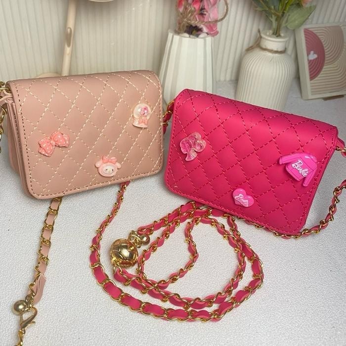 Tas Dompet Mini Wanita Amora/Slingbag Mini/Tas Selmpang Mini - Fushia, Barbie