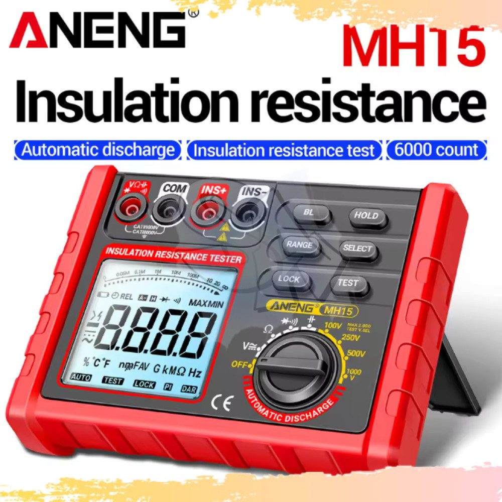 SA - ANENG Digital Multimeter Voltage Tester Backlit Screen 6000 Count - MH15