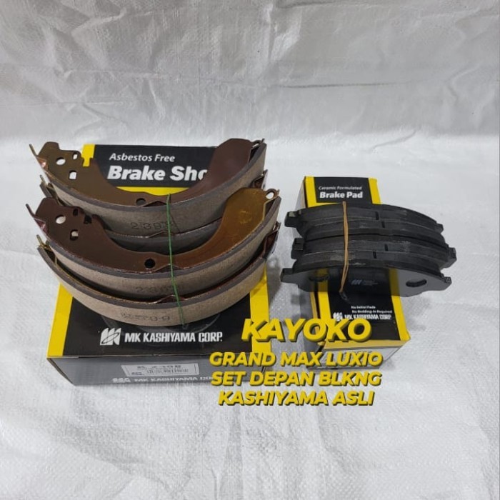 KAMPAS REM DEPAN BELAKANG GRAND MAX LUXIO MK KASHIYAMA K2398 D2282