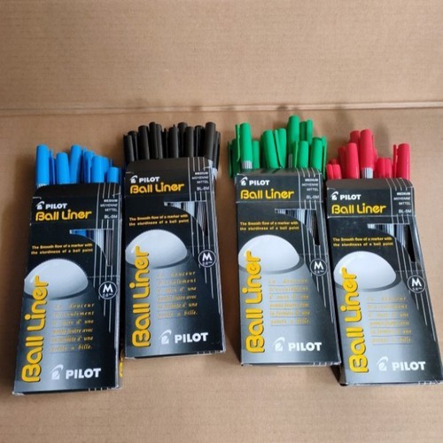 

[PROMOSI] Pulpen Pilot Balliner 0.8mm/Hitam/Biru/Merah/Hijau Original 1 lusin - Hitam