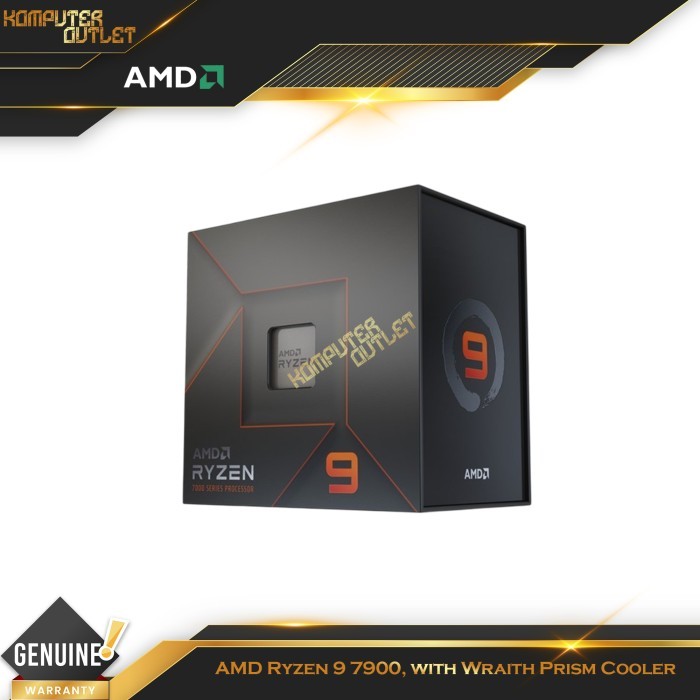 AMD Ryzen 9 7900 3.7Ghz Up to 5.4Ghz 12-Cores AM5 Processor | Ryzen 9 3.7 Ghz | Ryzen 9 5.4 Ghz | Ry