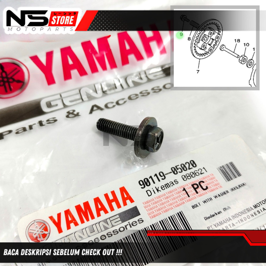 BAUT PER KOPLING RX KING YGP | 90119-05020 BAUT SATELIT KOPLING RXK RXKING RXS YT F1ZR F1Z R JUPITER