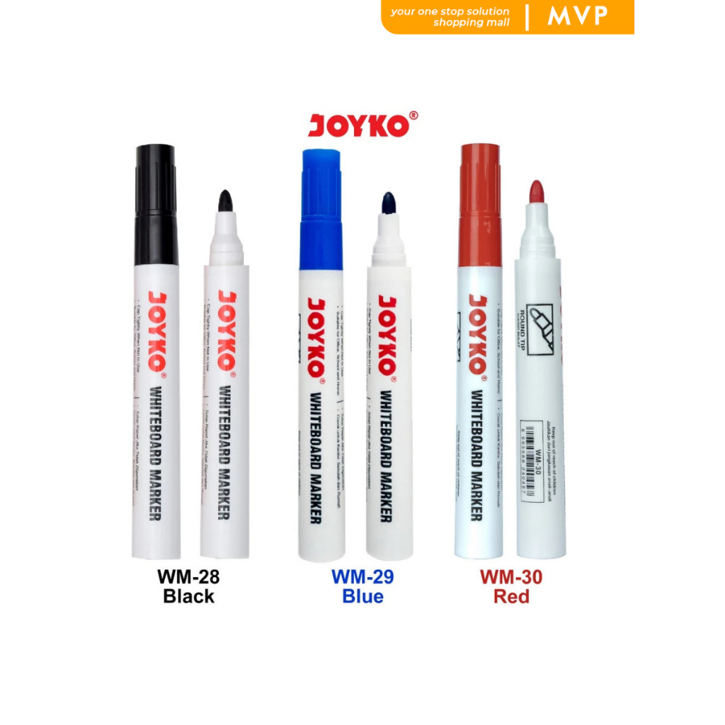 

MVP Whiteboard Marker Spidol Papan Putih Dapat Dihapus Whiteboard Marker Joyko