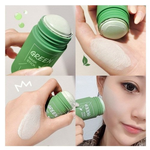 100% original PROMO HARI INI ! GREEN MASK STICK MASKER GREEN TEA AS penghilang komedo,memurnikan cla