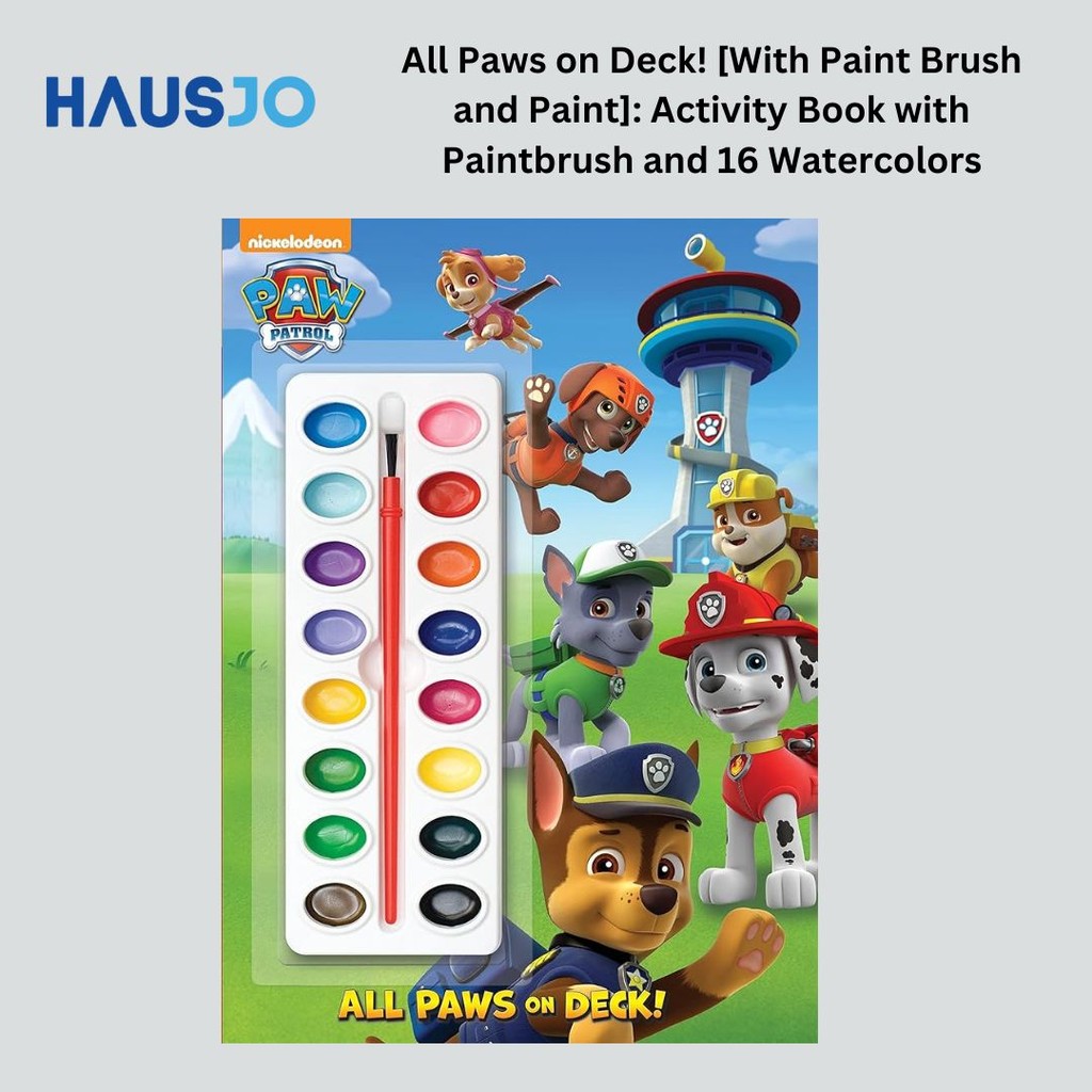 

All Paws on Deck! [With Paint Brush and Paint]: Activity Book with Paintbrush and 16 Watercolors