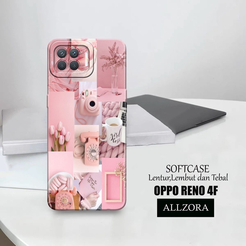 Case Hp Oppo Reno 4F - [ AESTHETIC ] Casing Oppo Reno 4F Terbaru - Kesing Hp Oppo Reno 4F - Silikon 