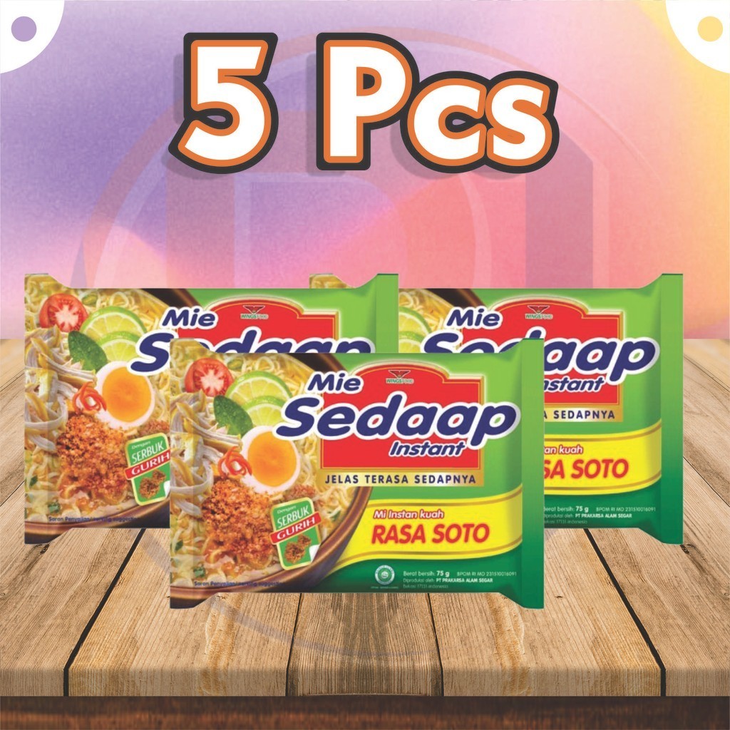 

Mie Sedaap Soto 5Pcs