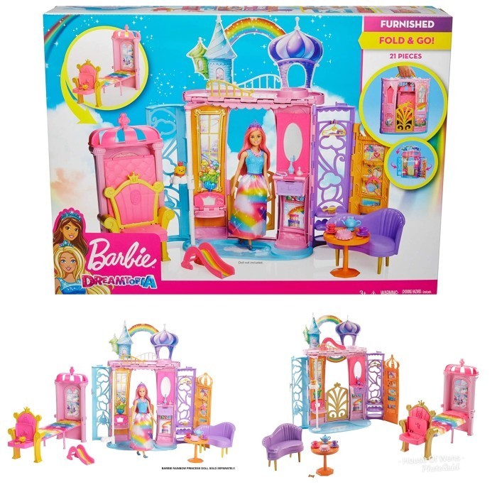 BARBIE DREAMTOPIA COLLAPSIBLE CASTLE - ISTANA BARBIE ORIGINAL