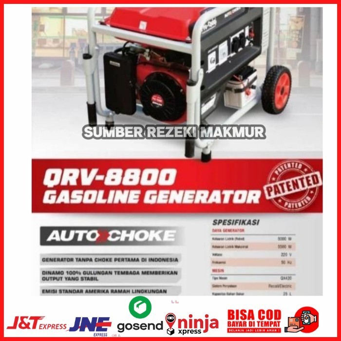 Genset Proquip QRV8800 QRV 8800 5000 watt maksimal 5500 watt