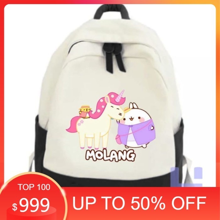 TAS RANSEL ANAK MOLANG YOUTUBE KIDS - Hitam, One Size