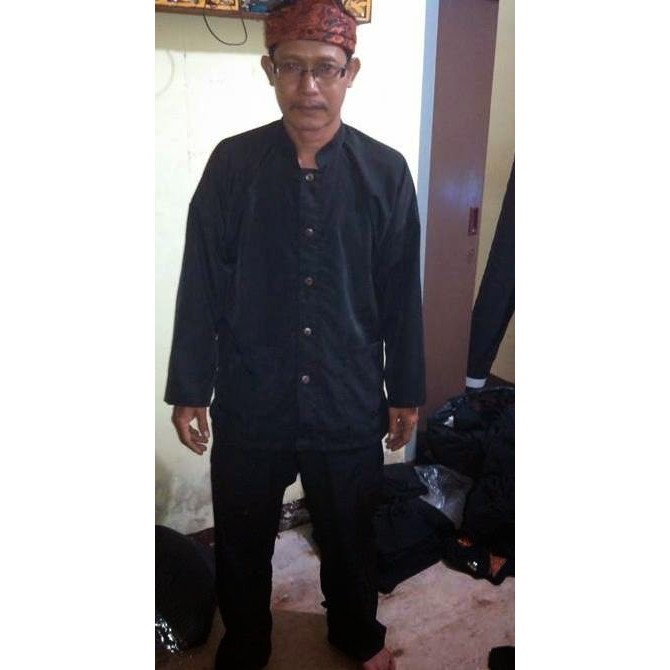 promo ✨ -Setelan Baju Pangsi sunda desa jumbo dan iket kepala . - XXXL