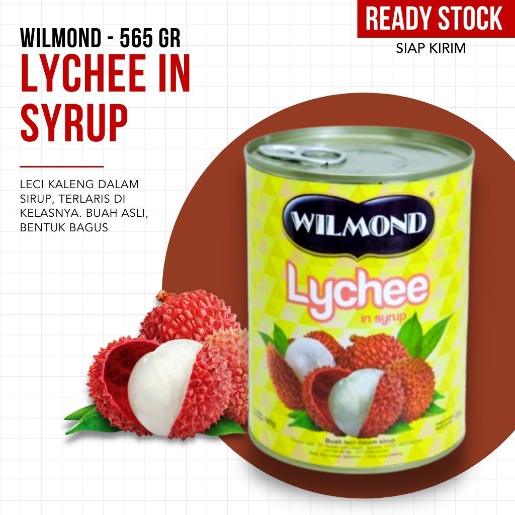 

WILMOND - Lychee in Syrup / Leci Kaleng Wilmond 565 gr - OPEN RESELLER
