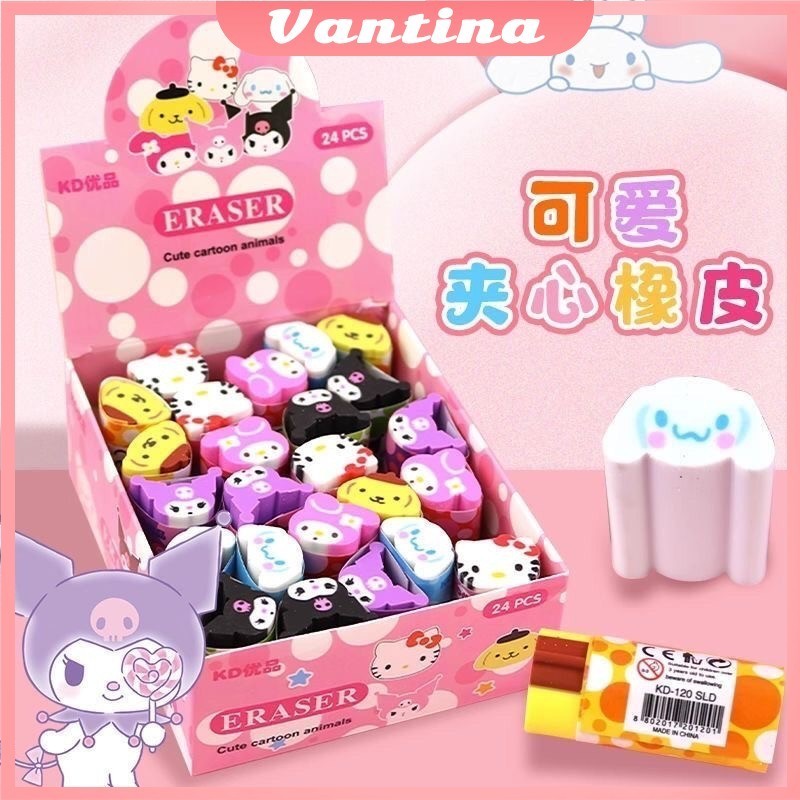 

Penghapus Karet Karakter Kepala Sanrio Kuromi Stip Pensil Cute Eraser Kawaii Sanrio motif Lucu