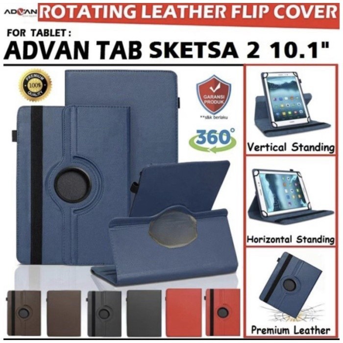 FLIP ROTARY CASE LEATHER ADVAN TAB SKETSA/SKETSA 2 10 inch
