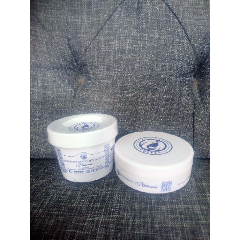 PUTEE paket super hb whitening platinum bpom 100 ml + lulur