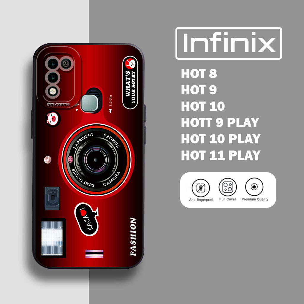 LIGHT CASE Case Infinix Hot 8 hot 9 hot 10 Infinix hot 9 play 10 play 11 play Kesing Motif Kamera  - Soft case Infinix HOT 9 HOT 8 HOT 10 - Silicon Hp Infinix - Kessing Hp Infinix -  kesing hp - aksesoris handphone terbaru - case infinix -  casing murah