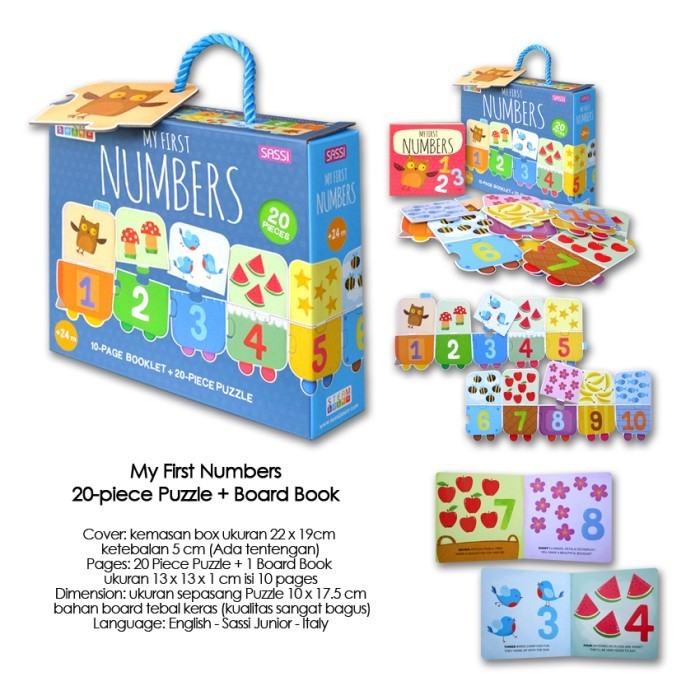 My First Numbers 20-piece Puzzle + Board Book