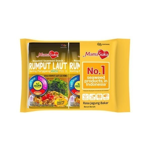 

HPM - MAMASUKA RUMPUT LAUT JAGUNG BAKAR 4.5 GR X 2 PCS - ARM