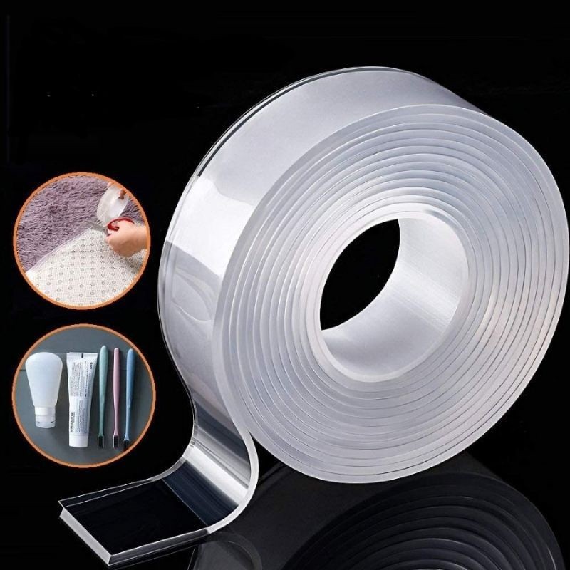 

Double Tape / Tip Selotip Bening Serbaguna Ketebalan 1/2mm