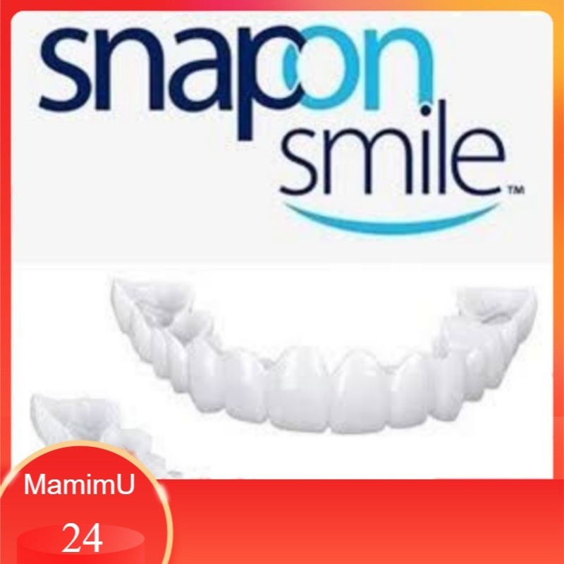 Gigi Palsu Tiruan Instan Sepasang Atas Bawah Snap On - Snapon Smile 1 Set