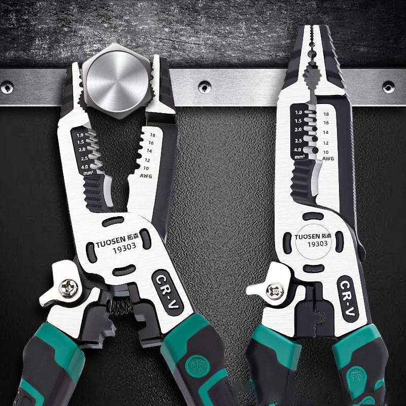 9 in 1 Tang Tukang Listrik Tang Dekrustasi Kabel Pengupas Kawat Multi Alat Tang  tang pemotong penar