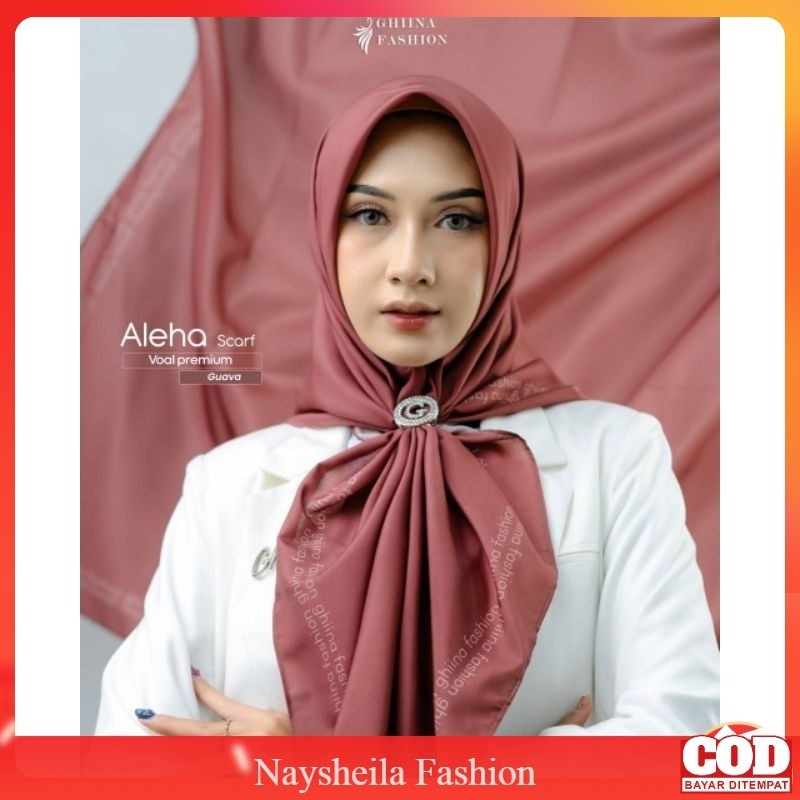 Aleha Scraf By Ghina Fashion Jilbab Segiempat Terbaru