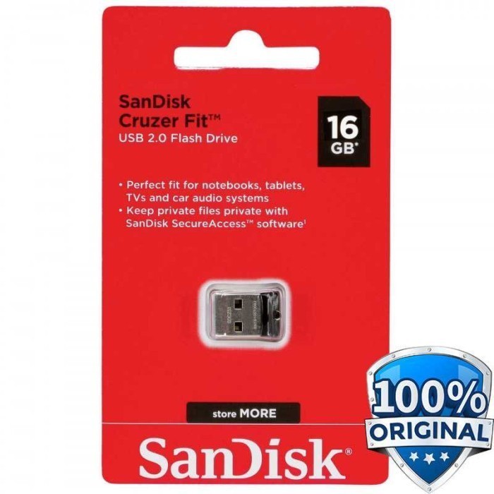 SanDisk Cruzer Fit USB Flash Drive SDCZ33-G35 16GB