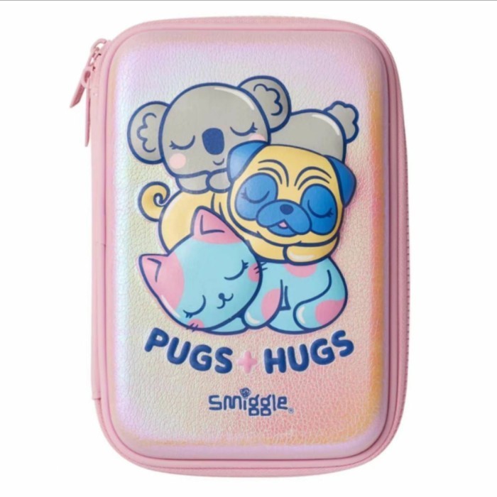 

Tempat Pensil Smiggle Pugs Hugs Dog Koala Kitty Pencil case Organizer