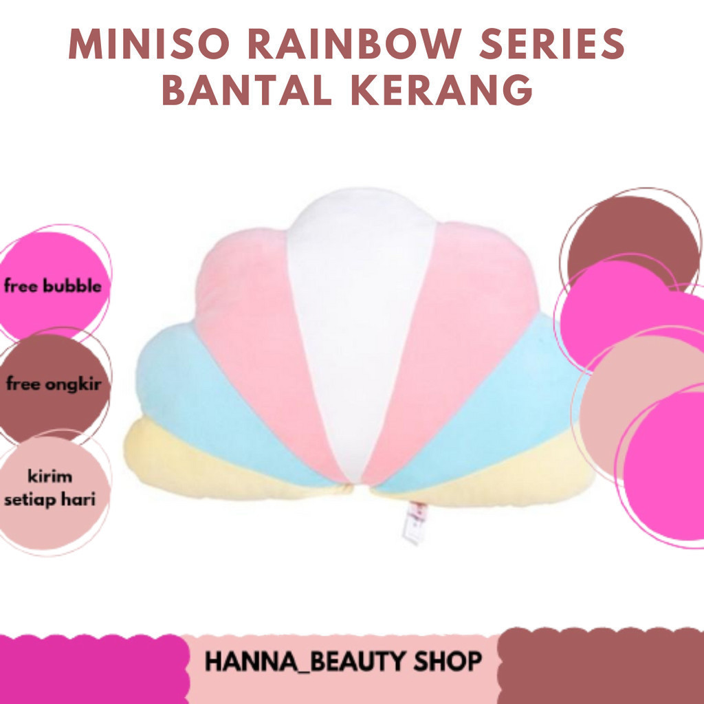 MINISO RAINBOW SERIES BANTAL KERANG