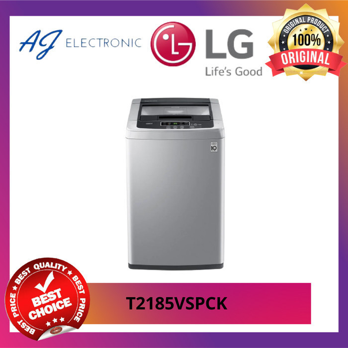 MESIN CUCI LG T2185VSPCK , TOP LOADING 8 KG