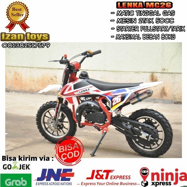 promo big salle PROMO CUCI GUDANG LENKA MC26 50cc-Motor Mini Trail-Motor Mini Cros-Motor Mini Rosi-M