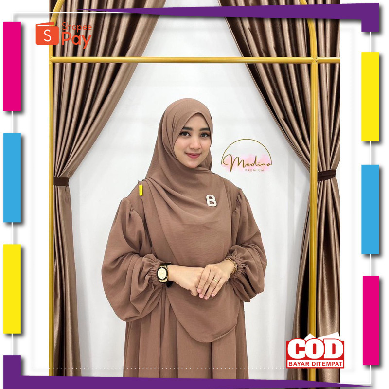 KAIN LEMBUT HALUS ADEM TEBAL / GAMIS SYARI SET PASHMINA OVAL CRINKLE AIRFLOW NEW BEST SELLER NAGITA 