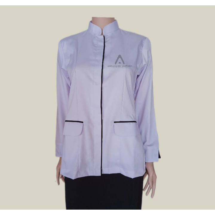 BAJU DINAS HITAM PUTIH Polos / Baju Dinas Hitam Putih ASN all size