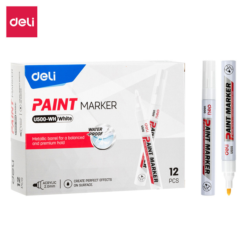 

Spidol Paint Marker Deli Waterproof Permanent - U500