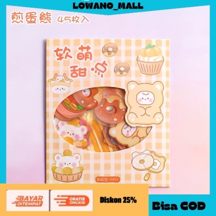 

[[LOWANOMALL6]] TERLARIS 45 Pcs Sticker Cute/ Pack Stiker Lucu Anak Girl 0887 Korean Style B COD