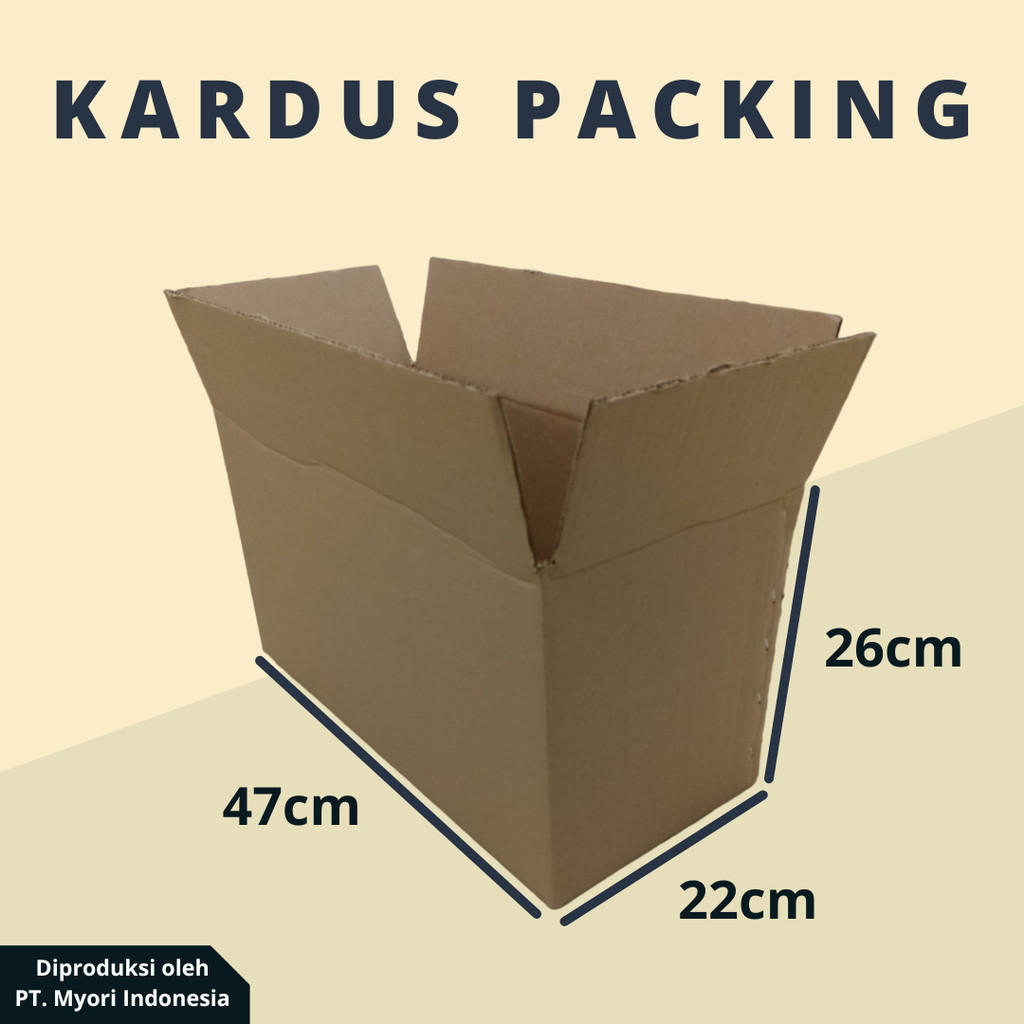 

(Uk. 47 x 22 x 26 cm) | Kardus Packing | Box Packing | Dus Packing