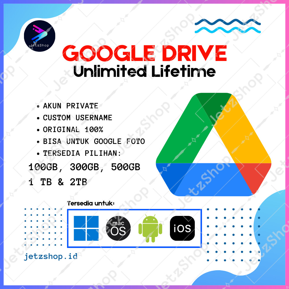 Google Drive - Penyimpanan Cloud Terbaik dan Aman untuk Semua Kebutuhan - Unlimited Storage Lifetime