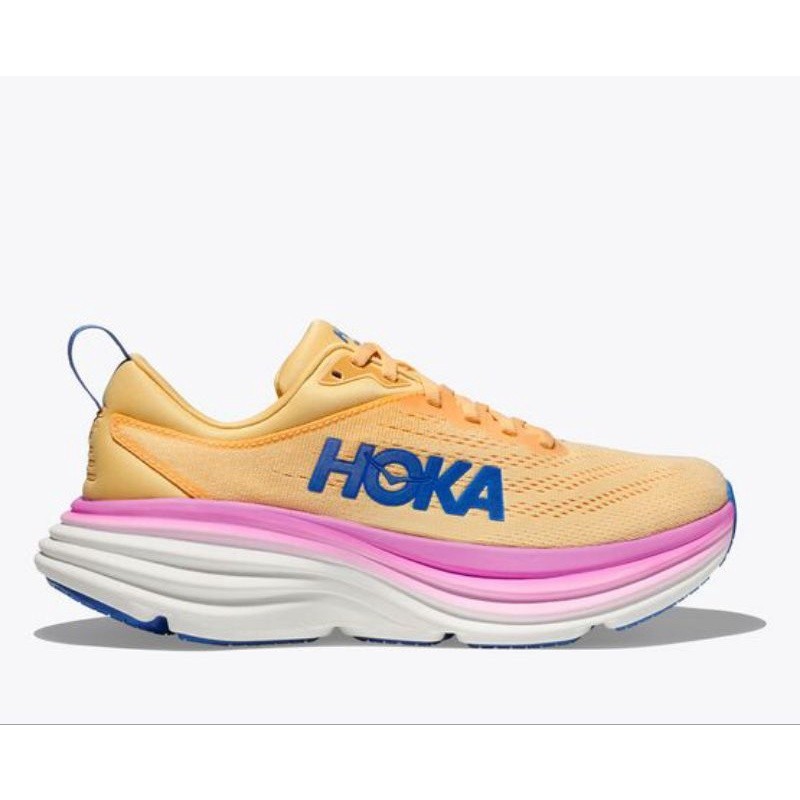 Hoka Bondi 8 Women's Road Running Shoes - Impala / Cyclamen