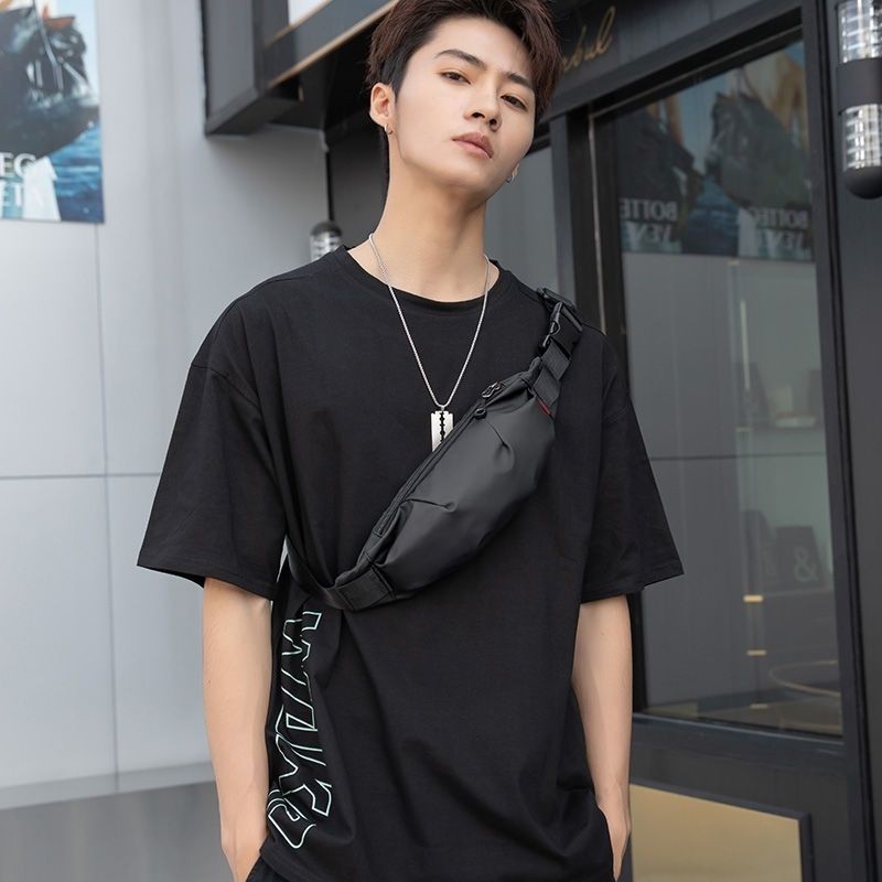 Tas Pinggang Mini/Tas Selempang Satu Bahu Pria Tas Pinggang Mini/Tas Dada Trendi/Tas Ponsel/Ransel R