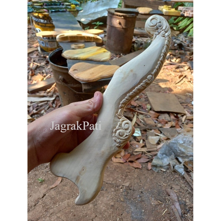 warangka kujang ukiran estetis alusan lanngsung pengrajin JP1122